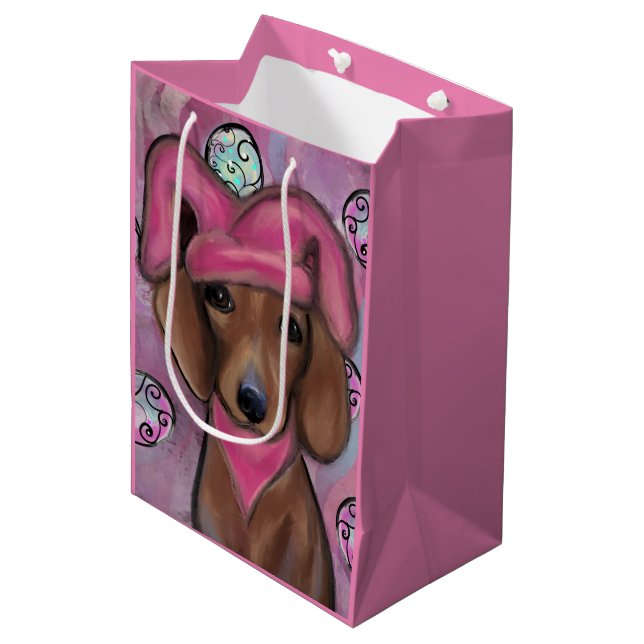 Dachshund    medium gift bag (Front Angled)