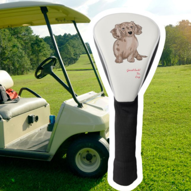 Dachshund Merle Watercolor Dog Golf Head Cover (Creator Uploaded)