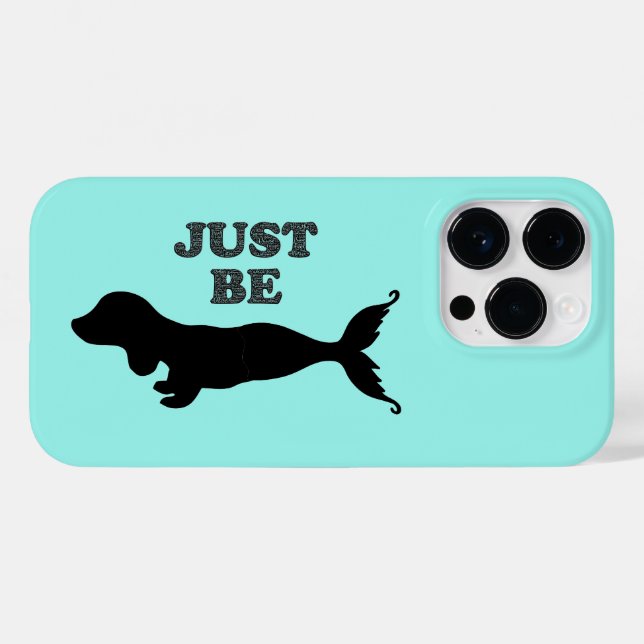 Dachshund Mermaid iPhone 14 Pro Max Coque (Verso (horizontal))