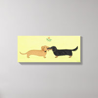 Dachshund Mistletoe Kiss - Wiener Dog Christmas