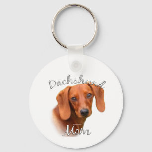 Dachshund Mom 2 Keychain