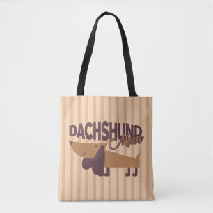 Dachshund Mom All-Over-Print Tote Bag