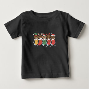 Dachshund Mom Christmas Dog Lover Gift New Year  Baby T-Shirt