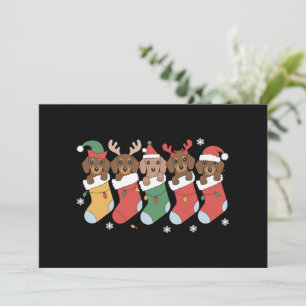 Dachshund Mom Christmas Dog Lover Gift New Year  Holiday Card