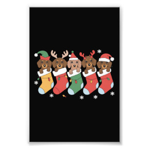 Dachshund Mom Christmas Dog Lover Gift New Year Photo Print