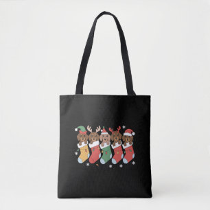 Dachshund Mom Christmas Dog Lover Gift New Year  Tote Bag