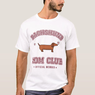 Dachshund Mom Club Varsity Doxie Mom T-Shirt