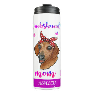 Dachshund Mom Cute Mother's Day Dog Lover Thermal Tumbler
