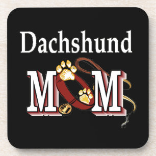 Dachshund Mom Gifts Coaster