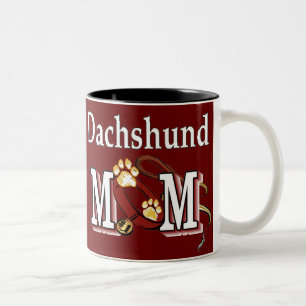 Dachshund Mom Gifts Two-Tone Coffee Mug