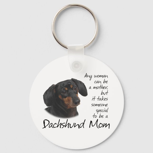 Dachshund Mom Keychain (Front)