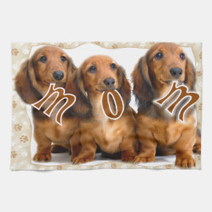 Dachshund MOM Kitchen Towel
