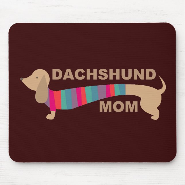 Dachshund Mom Mouse Pad (Front)