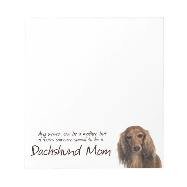 Dachshund Mom Notepad (Front)