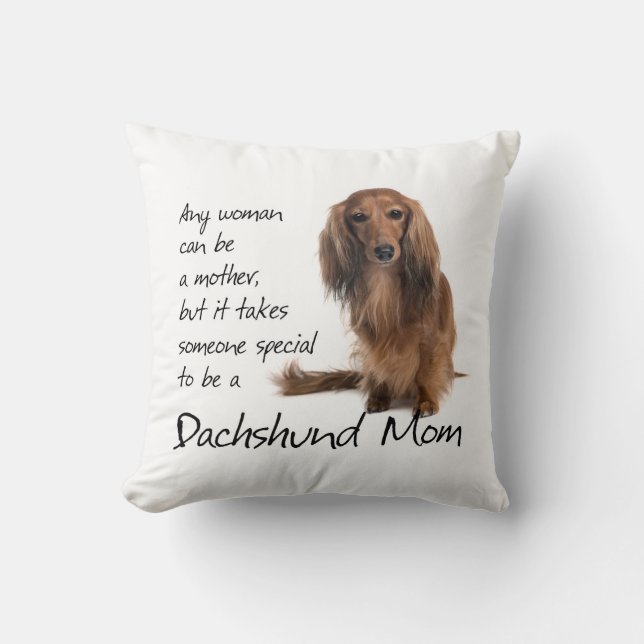 Dachshund Mom Pillow (Front)