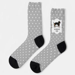 Dachshund Mom (S black & tan) - Cute dog mom Socks