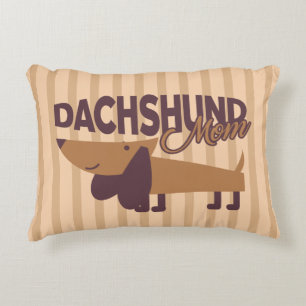 Dachshund Mom Throw Pillow