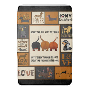 Dachshund Money Can Buy A Lot Of Things Dachshund Bath Mat