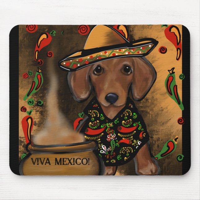 Dachshund         mouse pad (Front)