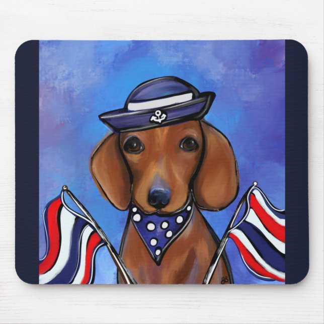 Dachshund    mouse pad (Front)