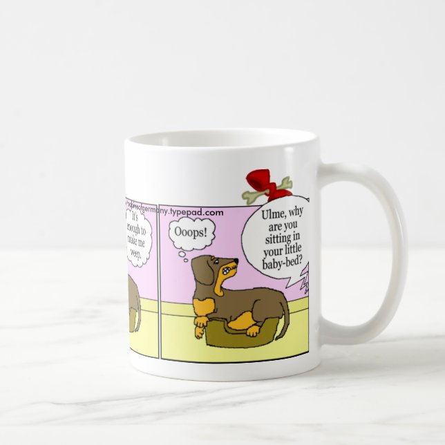 Dachshund Mug: Shrinking World Coffee Mug (Right)