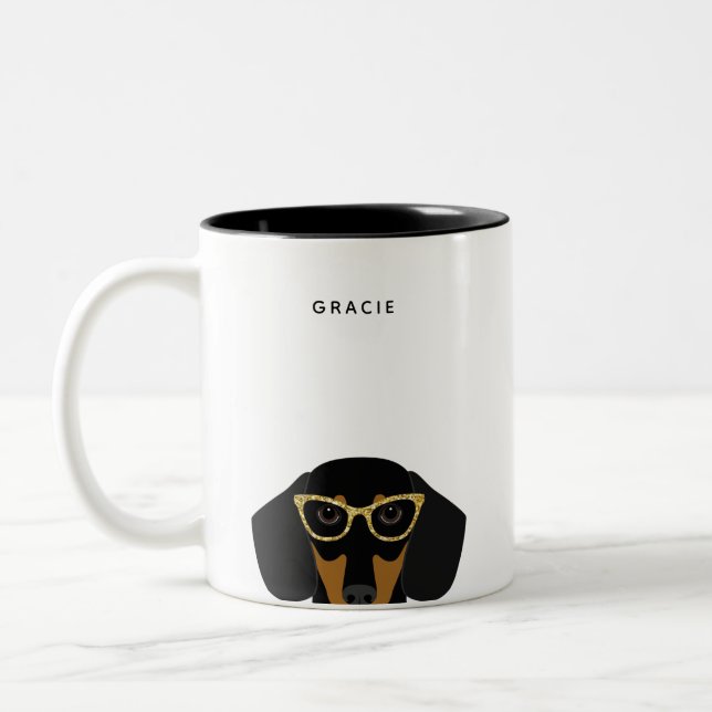 Dachshund Mugs (Left)
