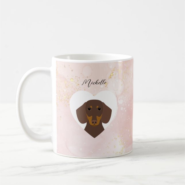 Dachshund Mugs (Left)