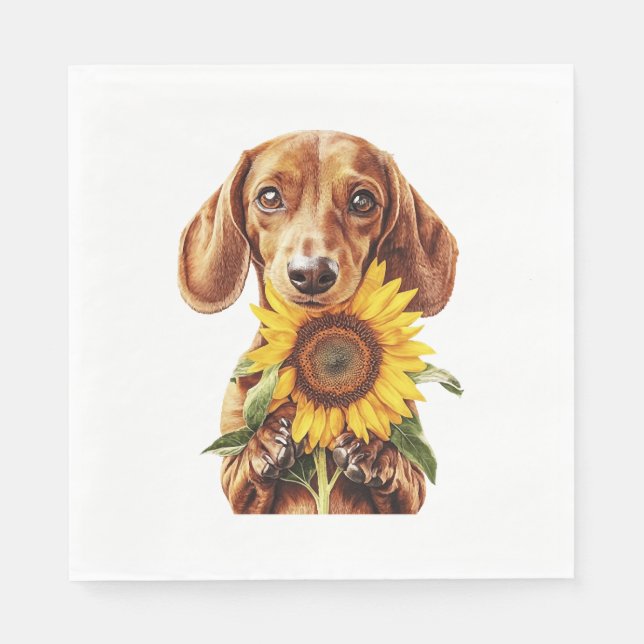 Dachshund Napkin (Front)