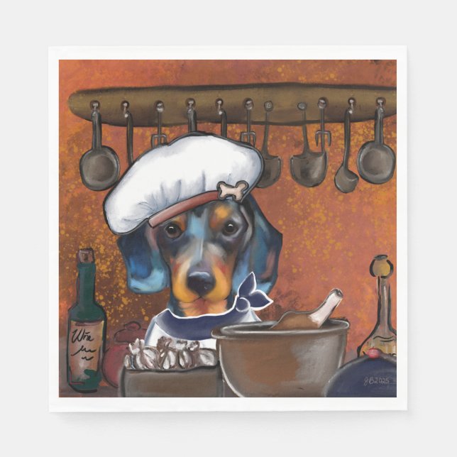 Dachshund  napkin (Front)