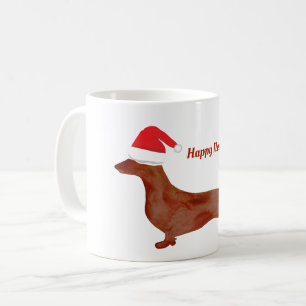 Dachshund New Year Custom  Mug
