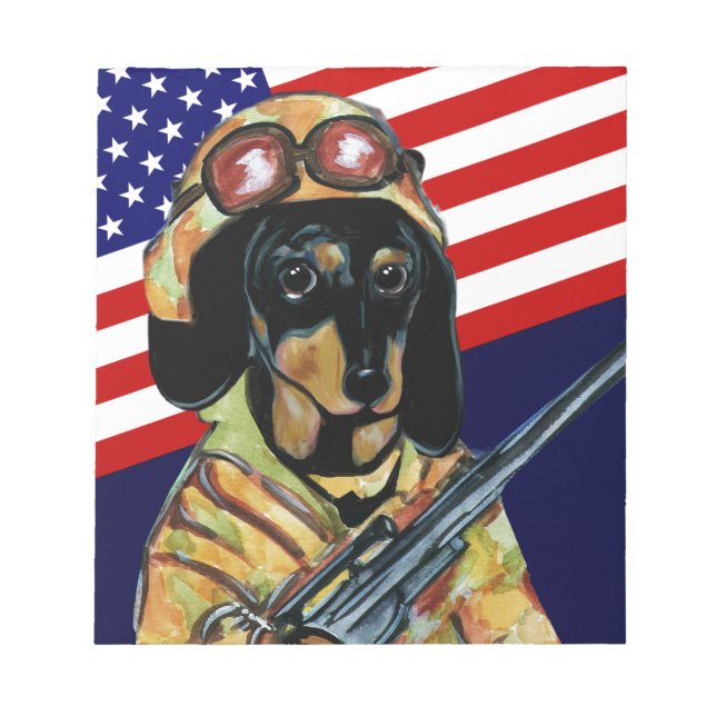 DACHSHUND NOTEPAD (Front)