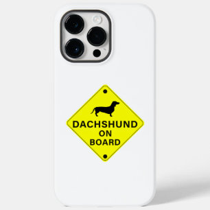 Dachshund on Board Funny Dog Bumper Case-Mate iPhone 14 Pro Max Case