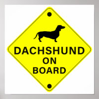 Dachshund on Board Funny Dog Bumper