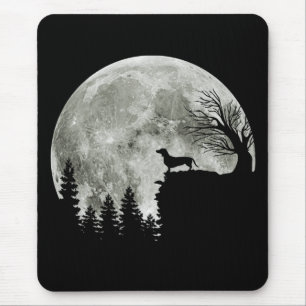 Dachshund On Mountain Halloween Graphic Tees Gifts Mouse Pad