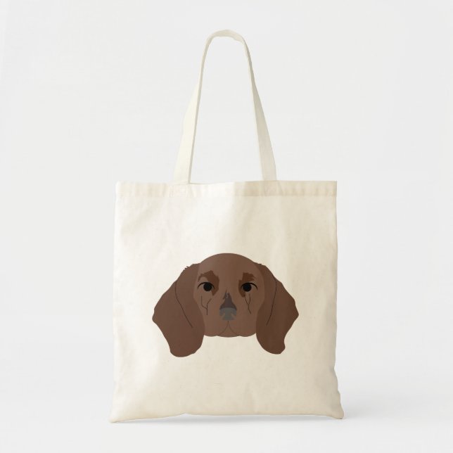 Dachshund on Tote Bag (Front)