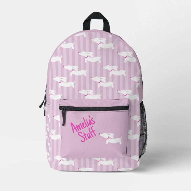 Dachshund Overnight Treat and Supplies Bag (Front)