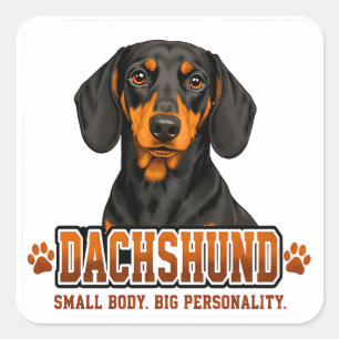 🐾 Dachshund Owner Family Pride 🐾 Square Sticker