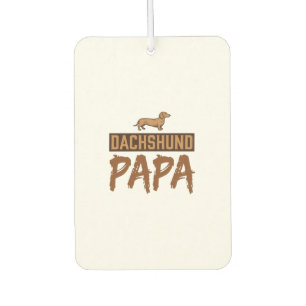 Dachshund Papa Vintage Engraving Dog Dad Design_1 Air Freshener