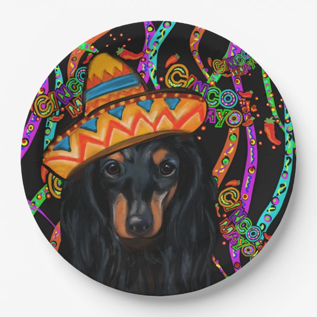 DACHSHUND             PAPER PLATE (Front)