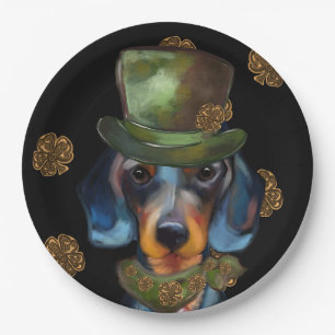Dachshund Paper Plate