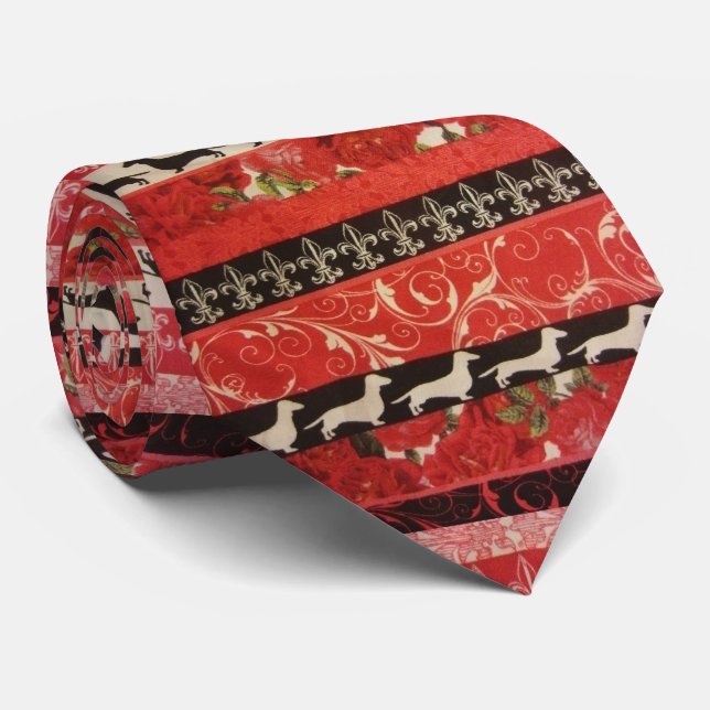 Dachshund Parade Tie (Rolled)
