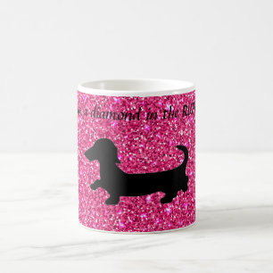 Dachshund Parties scintillant de la Mug Wiener Chi