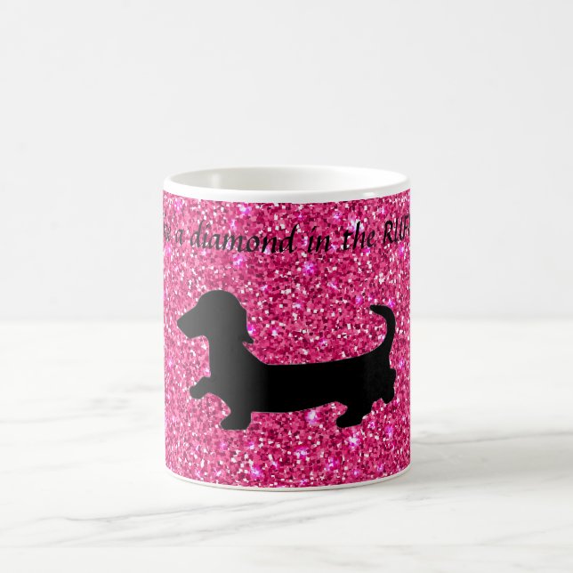 Dachshund Parties scintillant de la Mug Wiener Chi (Centre)
