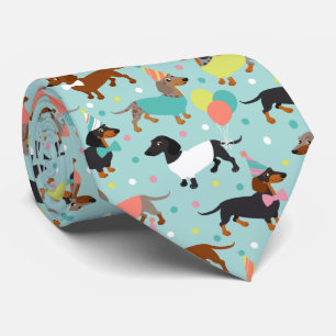 Dachshund Party Tie