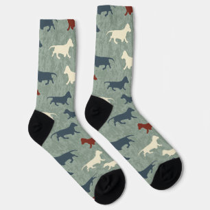 Dachshund Pattern Socks