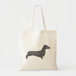 Dachshund Pattern Tote Bag