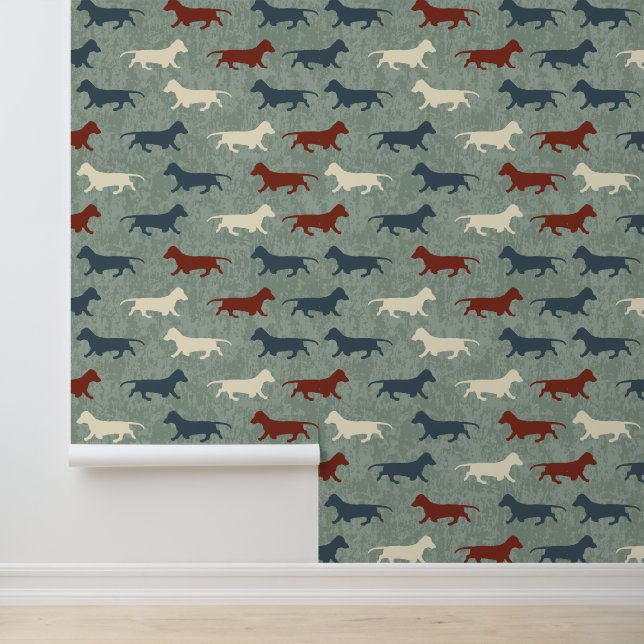 Dachshund Pattern Wallpaper (Application)