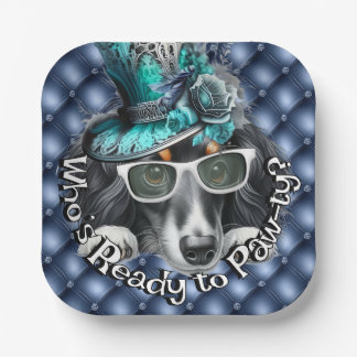 Dachshund Paw-ty Plate | Luxury Dog Party