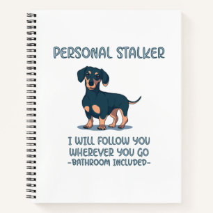 Dachshund Personal Stalker Notebook
