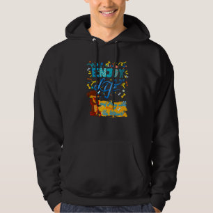 DACHSHUND PET FUNNY WIENER DOG ENJOY LIFE POSITIV HOODIE